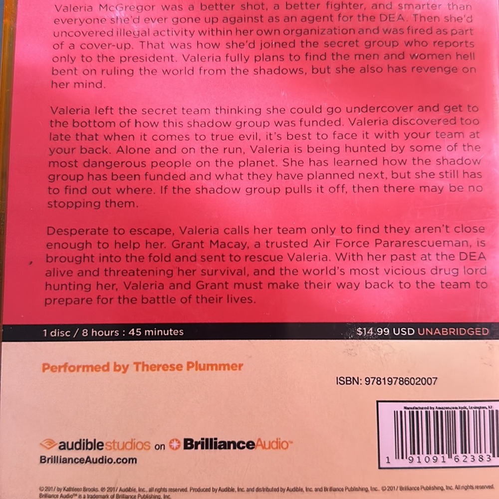AUDIOBOOK MP3 AUDIO ON CD format SHATTERED TIES  BOOK 3  KATHLEEN BROOKS - Picture 7 of 10
